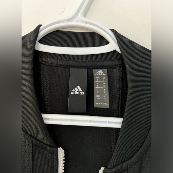 Adidas men's athletic sports 3 stripes track jacket black - Picture 3 of 5